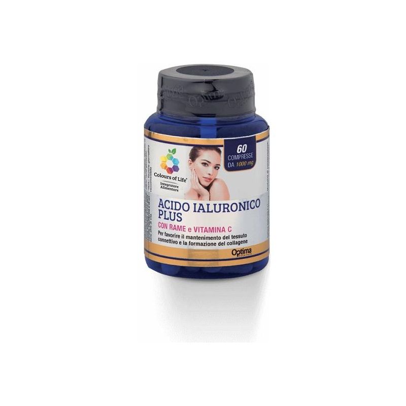 Colours of Life - Acido Ialuronico Potenziato Plus - 60 Compresse da 1000mg