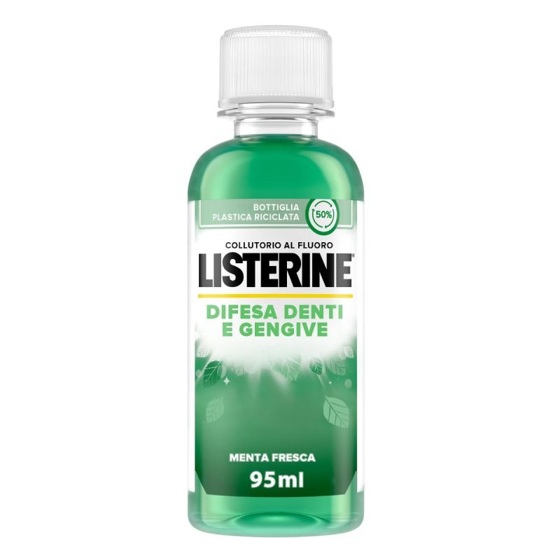 Listerine Collutorio 95ml per Difesa di Denti e Gengive