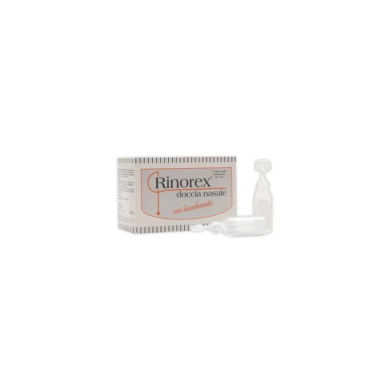 Rinorex Doccia Nasale con Bicarbonato - Pacco da 15x5ml