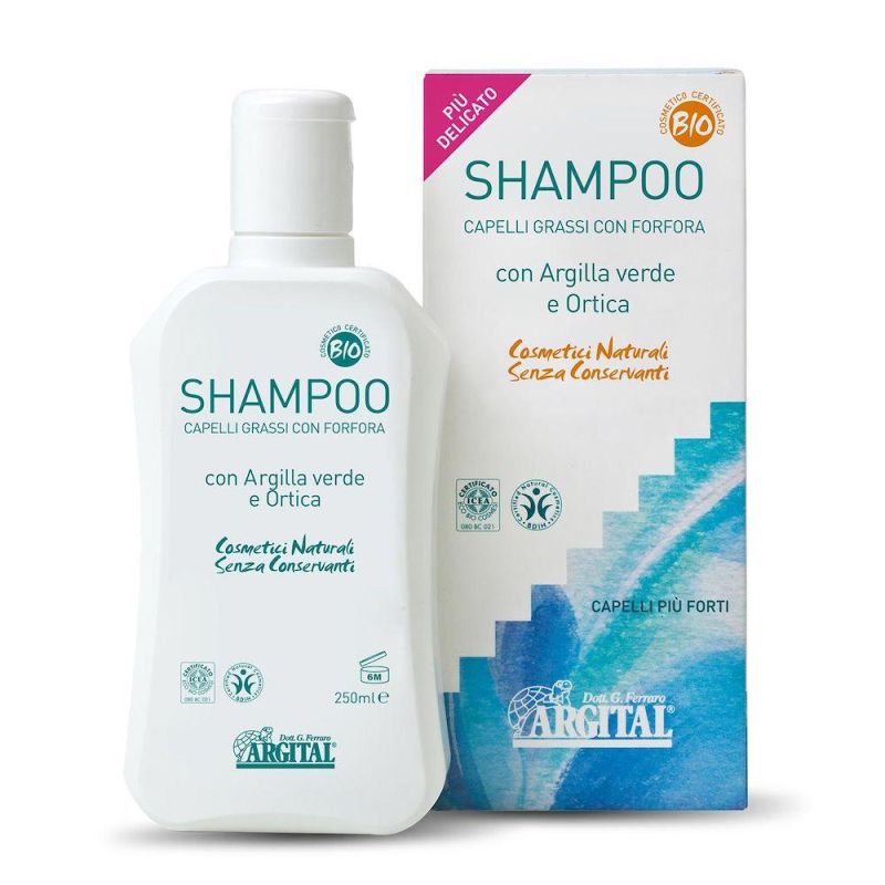 Argital Shampoo per Capelli Grassi e Forfora, 500ml