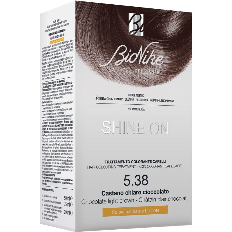 Bionike Shine On - Tinta per Capelli Castano Chiaro 5.38