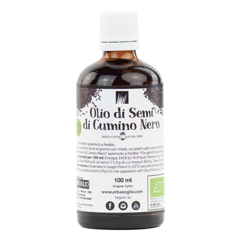 Erbavoglio Olio Biologico di Semi di Cumino Nero - 100ml