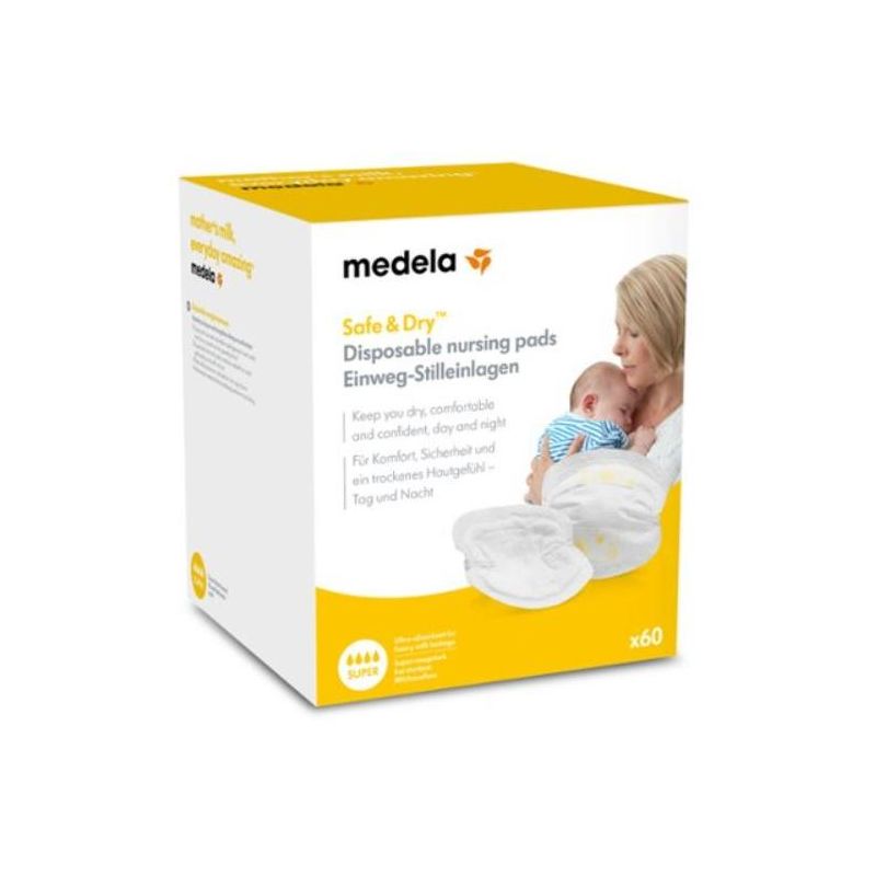 Medela Coppette Assorbilatte Usa e Getta - Confezione da 60 Pezzi