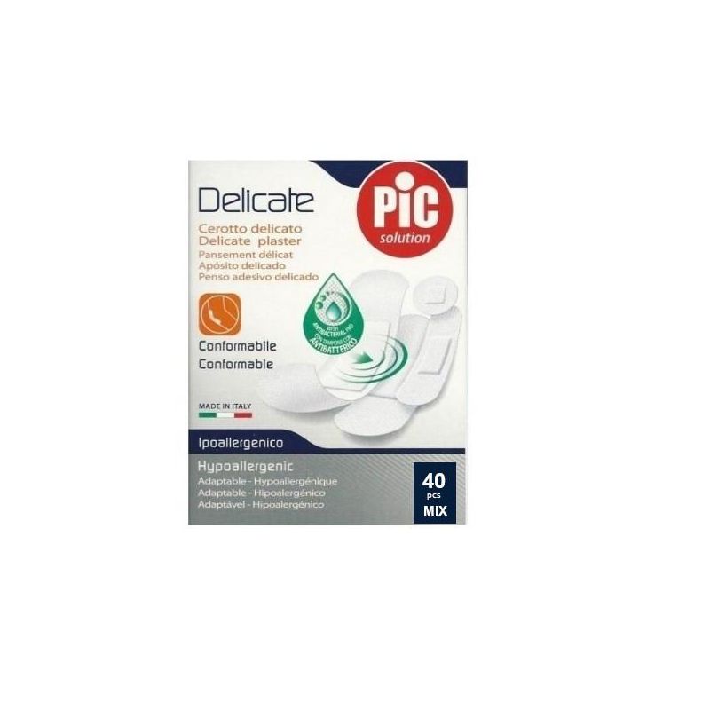 Pic Delicate Mix Cerotti con Antibatterico - Pacco da 40