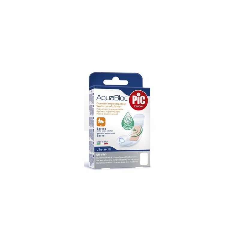 Cerotto Sterile Antibatterico Pic Aquabloc 10x12cm - Confezione da 5 Pezzi
