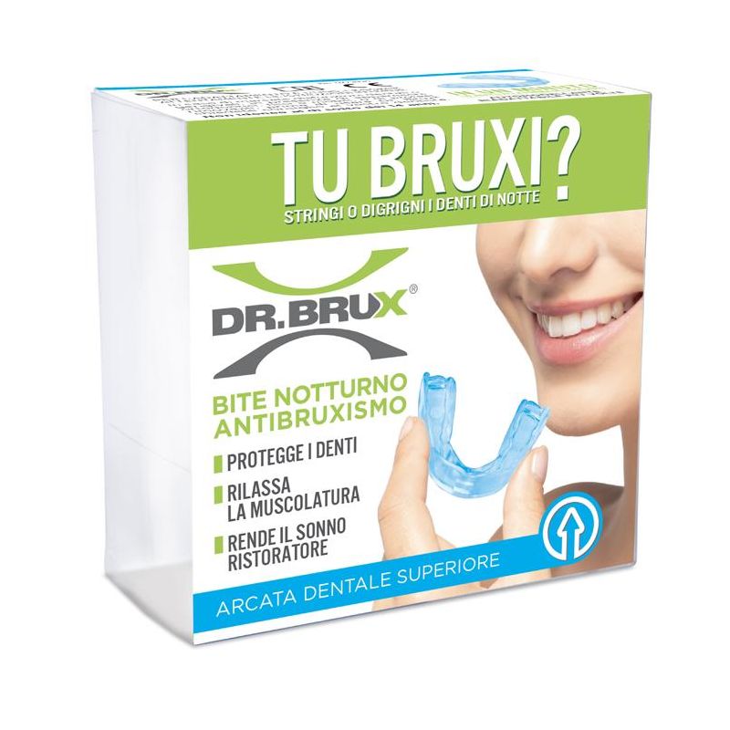 Dr Brux Bite Notturno Superiore in Azzurro - Protezione Dentale
