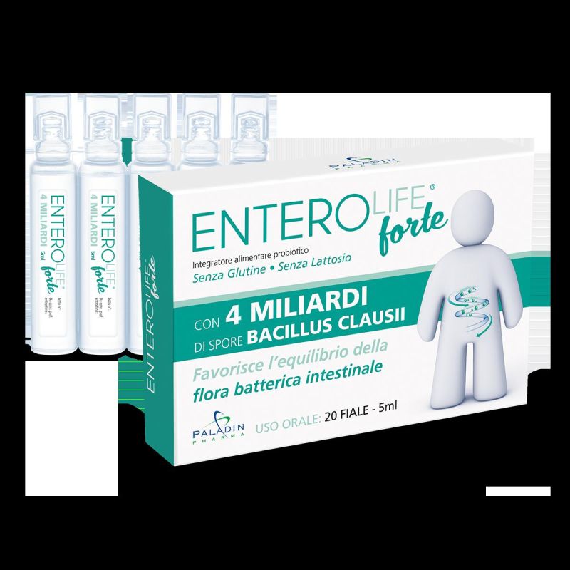 Enterolife Integratore Probiotico - 4 Miliardi, 20 Flaconi