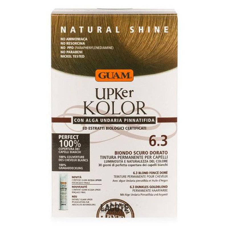 Guam Upker Kolor 6.3 - Tinta per Capelli Biondo Scuro Dorato