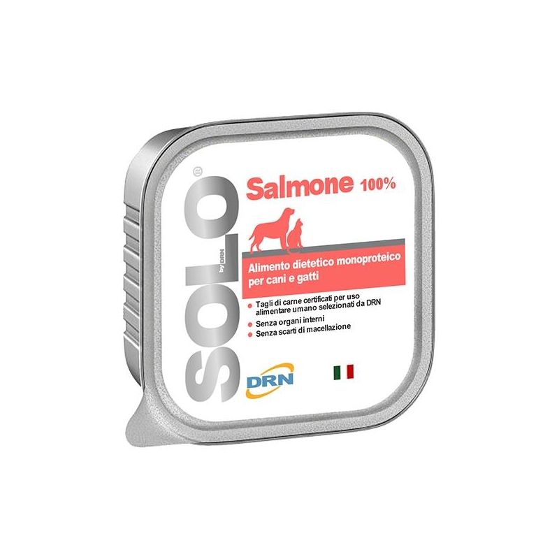 Alimento dietetico monoproteico Drn Solo Salmone 100g