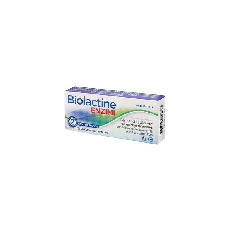 Biolactine Enzimi Digestivi - Confezione da 20 Compresse
