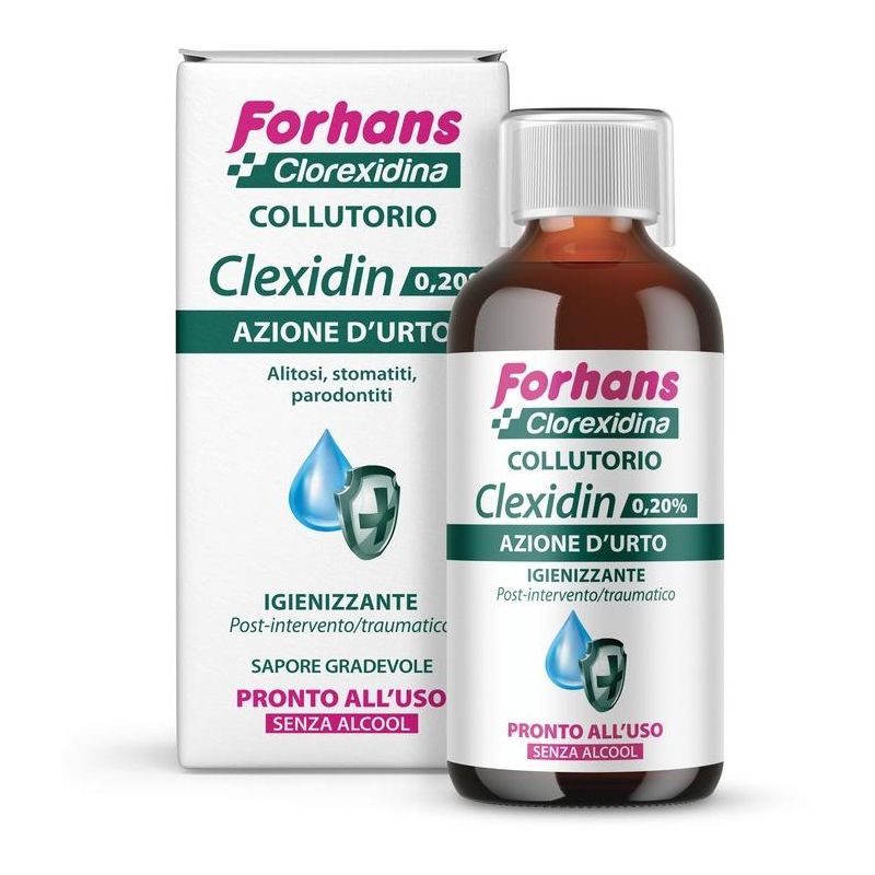 Forhans Clexidin 0,20 Collutorio Senza Alcool - 200ml