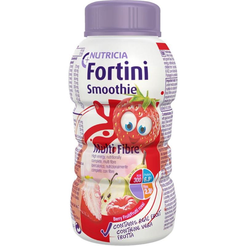 Crudo Naturale - Fortini Multi Fibre Ross Smoothie con Frutti Rossi, 200ml