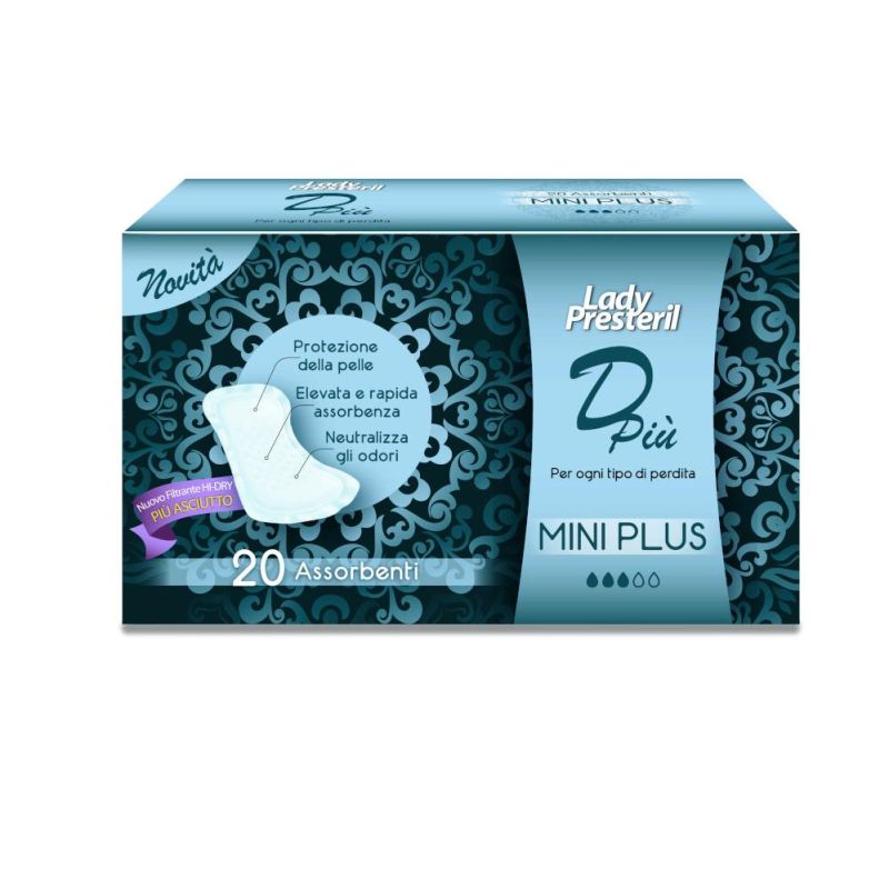 Presteril Ladies Mini Plus Assorbenti - Confezione da 20 Pezzi