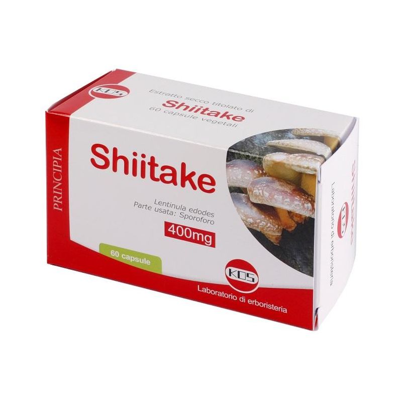 Kos Estratto Secco di Shiitake in Capsule, 60 Pezzi