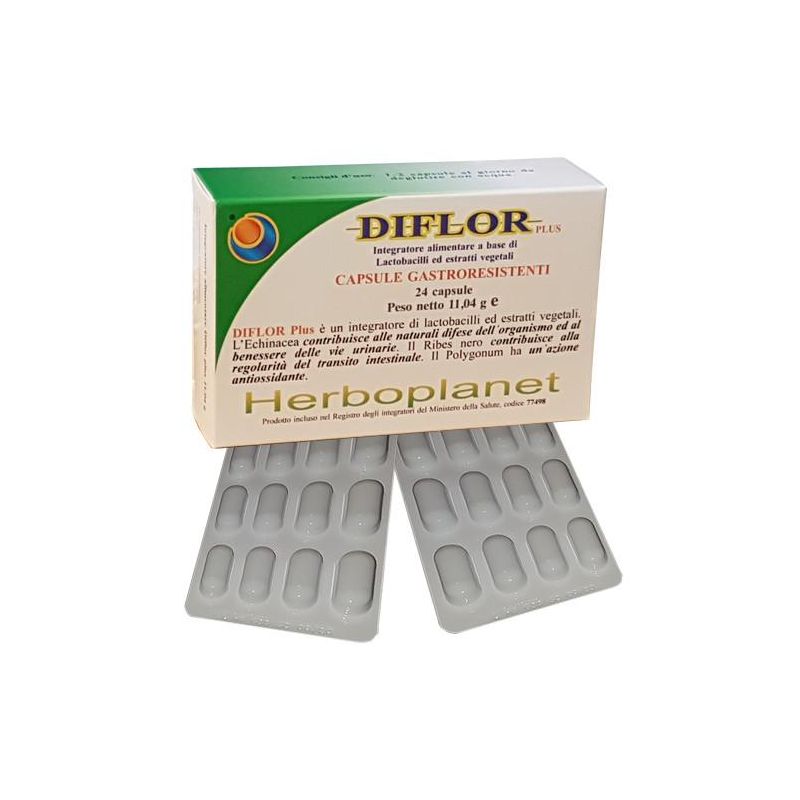Diflor Plus - Integratore Probiotico - 24 Capsule da 11.04g