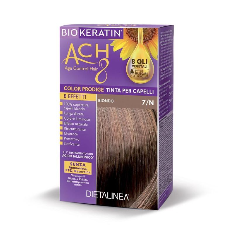Tinta Biondo 7/N per Capelli con Biokeratin Ach8