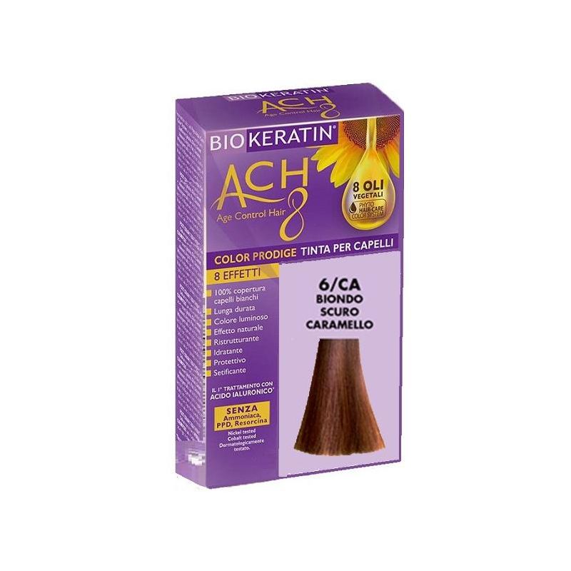 Biokeratin Ach8 Tinta per Capelli in Biondo Scuro Caramello 6/CA