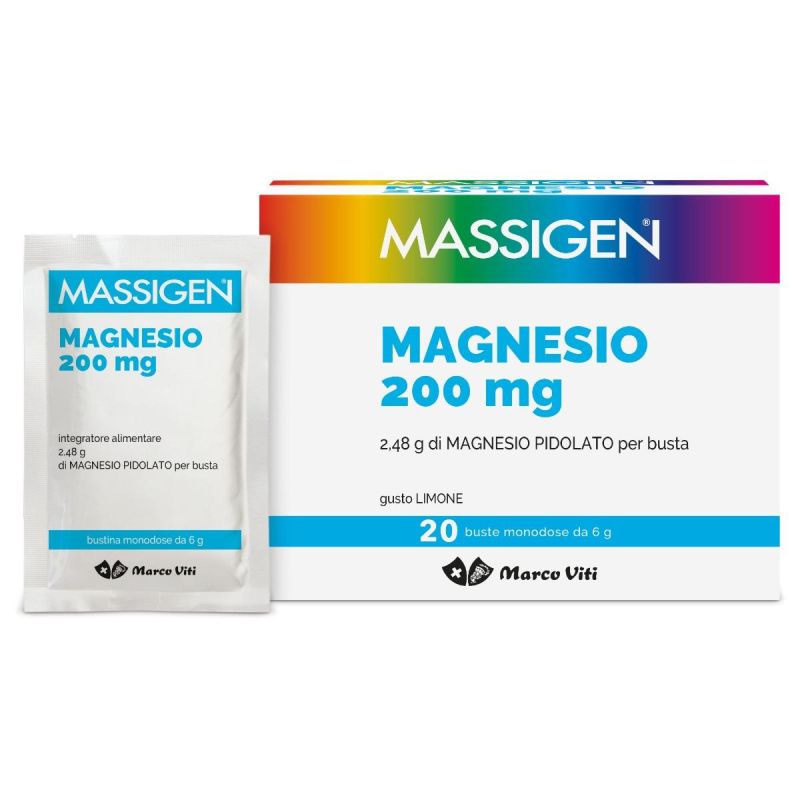 Massigen Magnesio Pidolato Supplemento - Confezione da 20 Buste