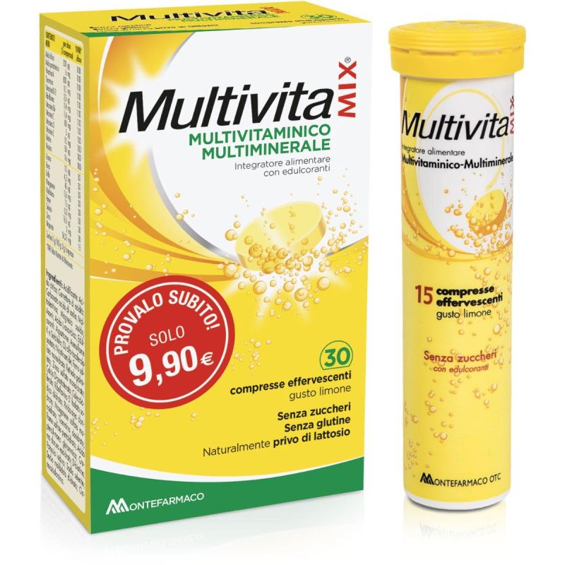 Multivitamix Effervescenti Senza Zucchero - 30 Compresse 15+15