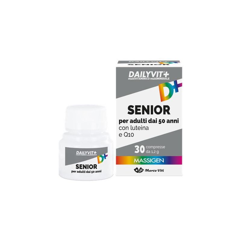 Massigen Dailyvit+ Integratore Multivitaminico per Anziani, 30 Compresse
