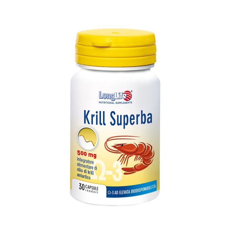 Superba Krill Longlife - Capsule di Krill Puro - 30 Pezzi