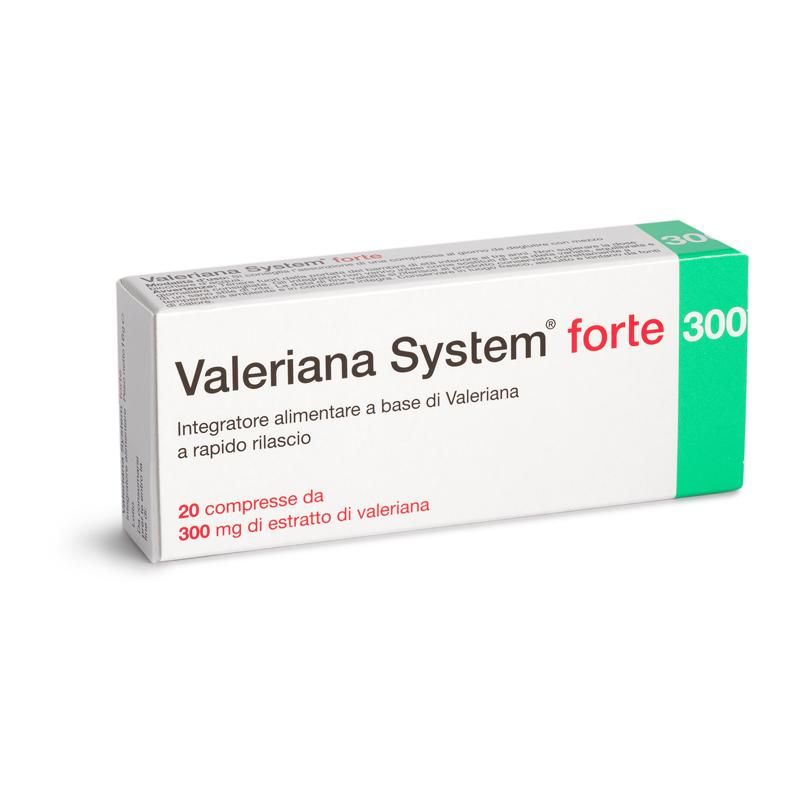 Valeriana System Forte - Integratore per Relax e Sonno - 20 Compresse