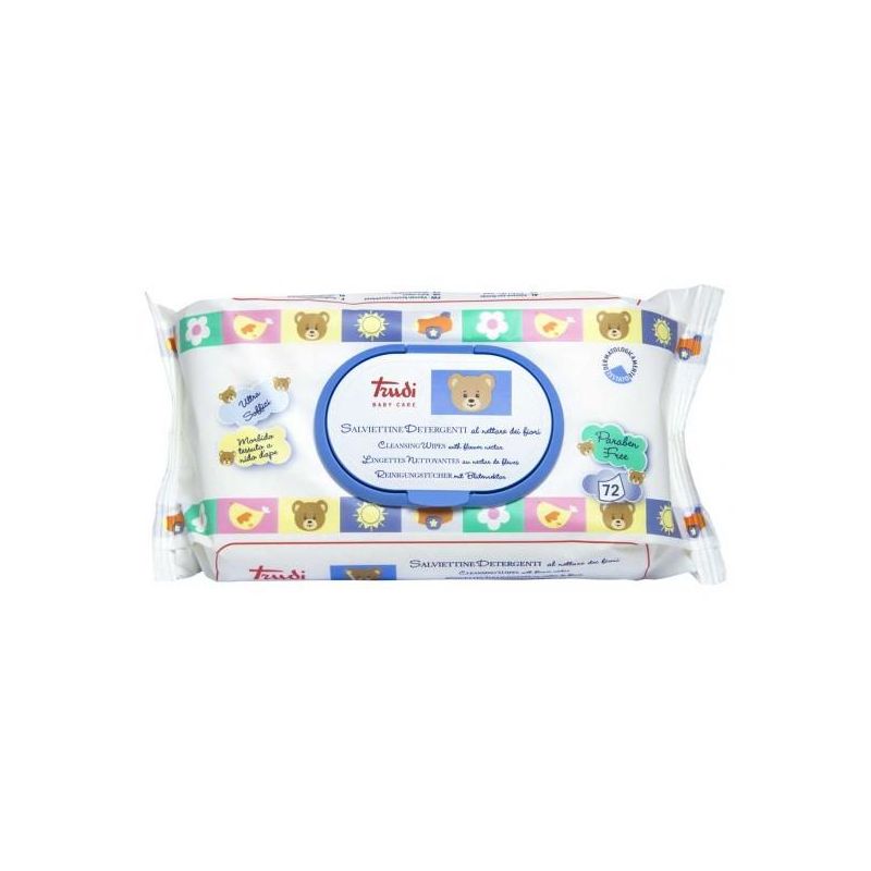 Trudi Baby Care - Salviette Detergenti ai Fiori Nettare, 72 Pezzi