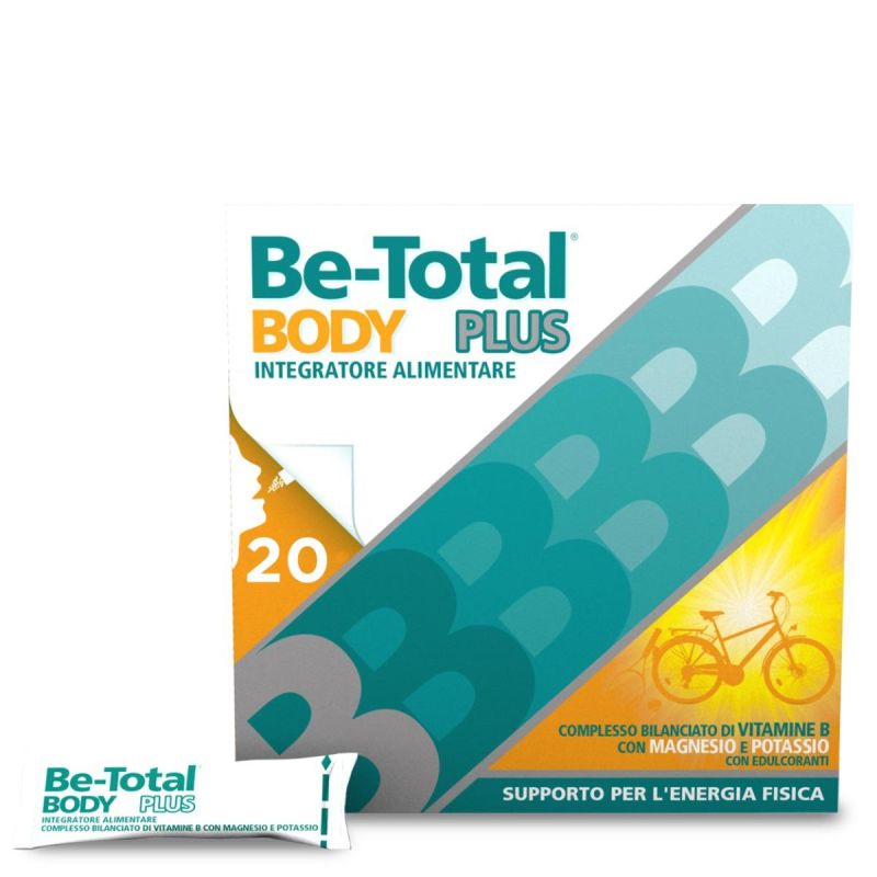 Be-Total Plus - Integratore Alimentare con Magnesio, Potassio e Vitamina B - 20 Bustine