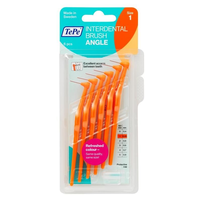 TePe Angle Scovolino Arancio ISO 1 - Confezione da 6 Pezzi