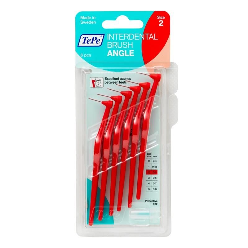 Tepe Angle Scovolino Rosso ISO 2 - Set da 6 Pezzi