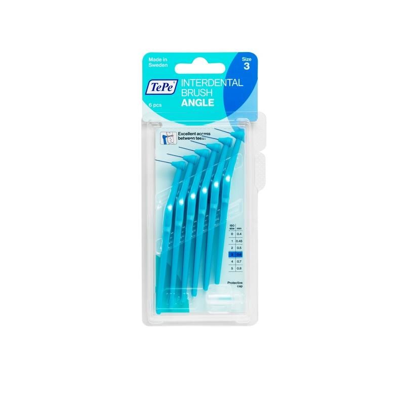 TePe Angle Scovolino Blu 0.6mm - Set da 6 Pezzi