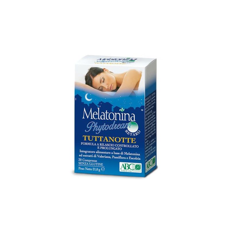 Melatonina Phytodream Tuttanotte Retard - 30 Compresse