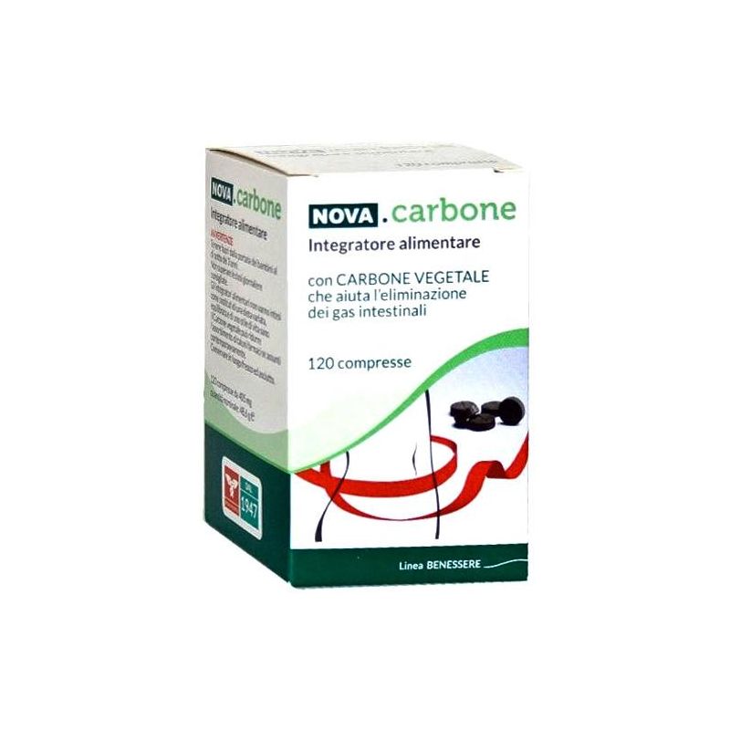 Nova Carbone Vegetale di Alta Qualità - 120 Compresse