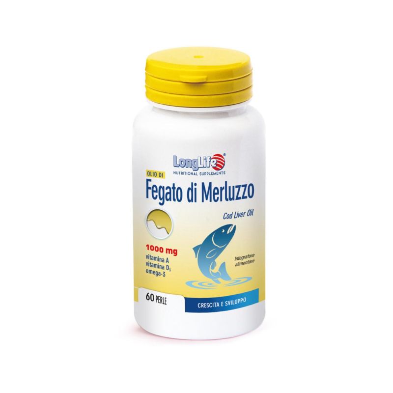 Olio di Fegato di Merluzzo Longlife 1000mg - 60 Perle