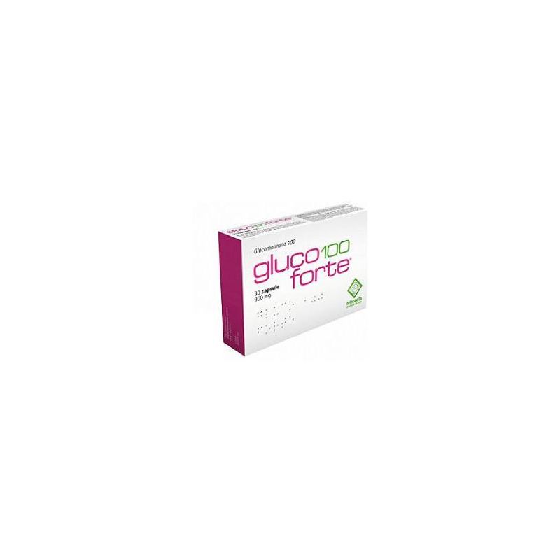 Gluco 100 Forte - 900mg Capsule per il Controllo del Glucosio - 30 Pezzi