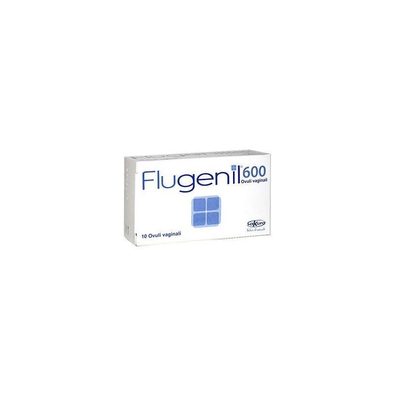 Flugenil 600 - Set di 10 Ovuli Vaginali Medicati