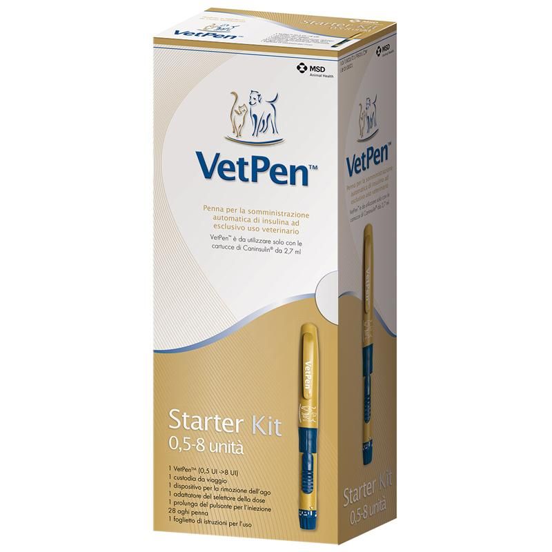 Kit di Avvio VetPen per Insulina 0.5-8 Unit in Cani e Gatti