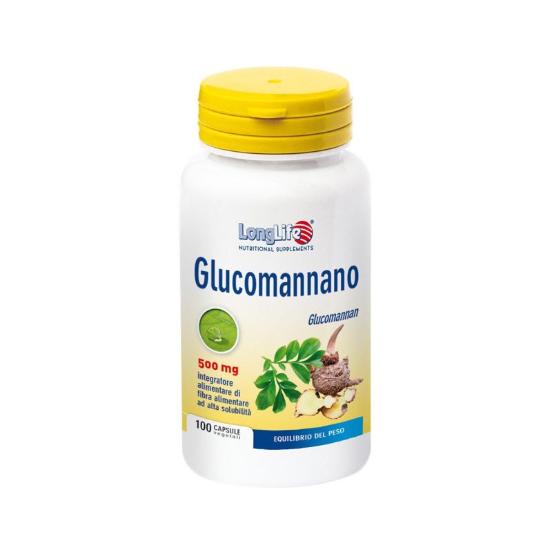 Longlife Glucomannan 100 Capsule - Integratore di Fibra