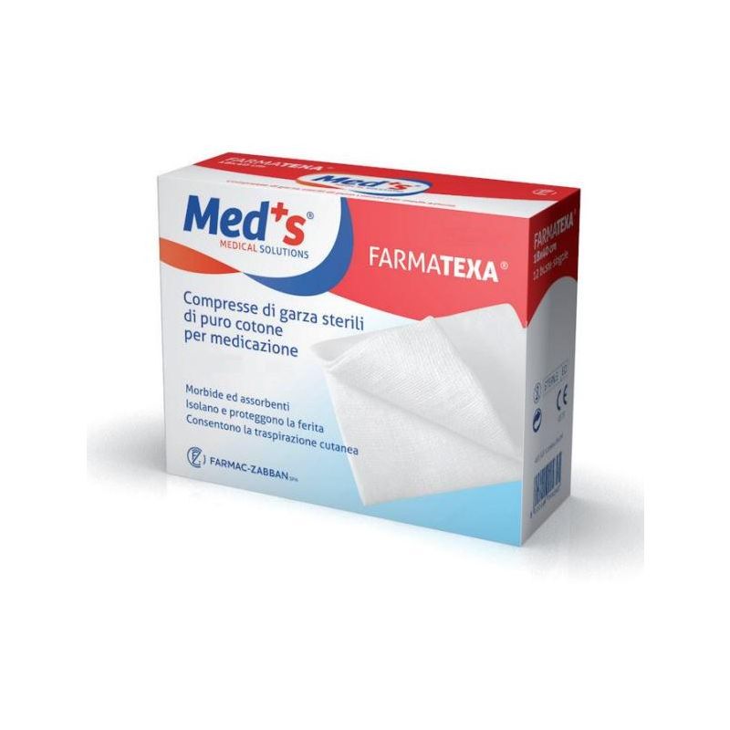 Farmatexa Meds - Garza Compressa Idrofila 10x10cm, 100 Pezzi