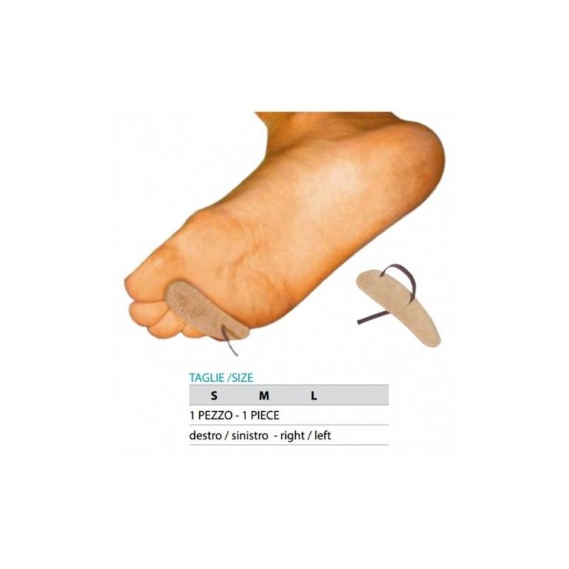 Cuscinetto in Lattice Rivestito Taglia Media per Dita Martello Orione Ok Ped G250 - Sinistra