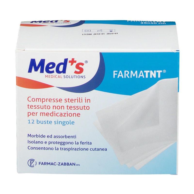 Meds Non-Woven Gauze Pads 10x10cm, Pack of 12