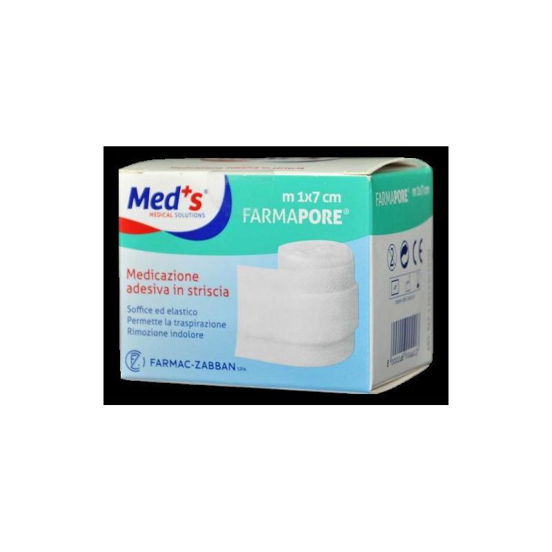 Meds Medicazione Adesiva per Pori, 1x7cm