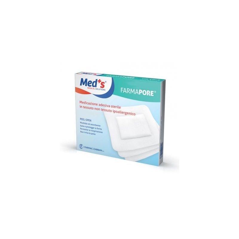 Meds Fermapore Medicazione Adesiva Sterile 10x12cm - Confezione da 5 Pezzi
