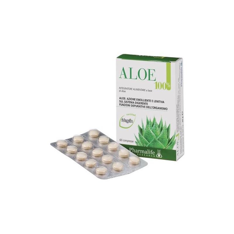 Compresse di Aloe Vera al 100% - Pacchetto da 60 unità
