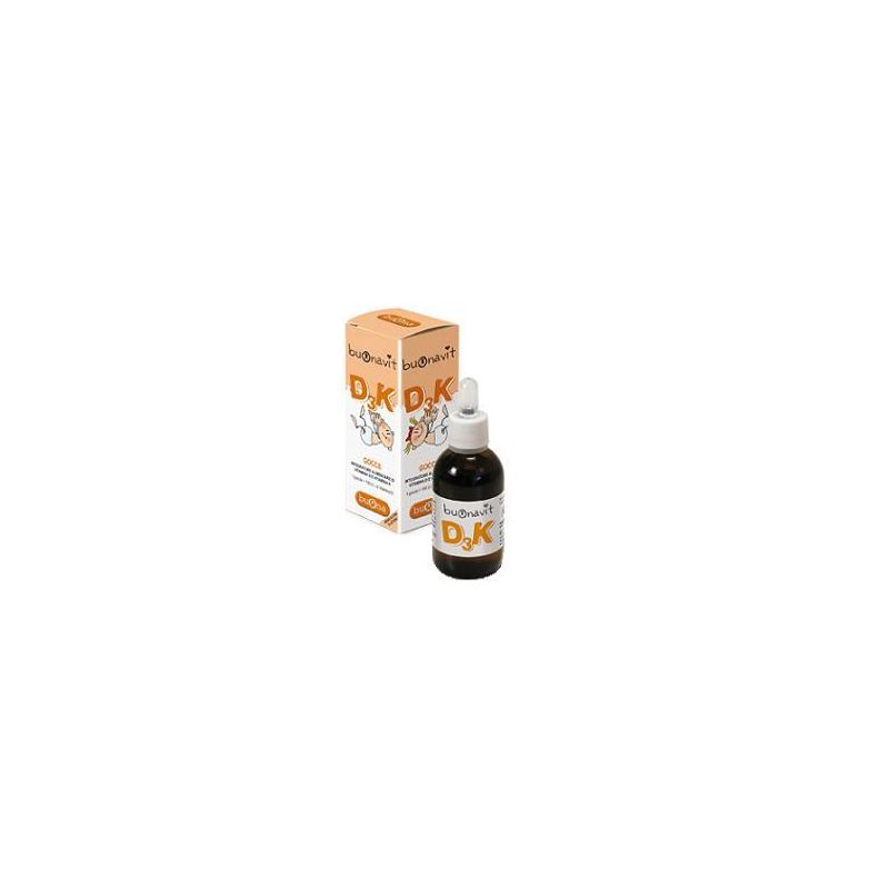 Buonavit Vitamina D3K in Gocce, Flacone da 12ml