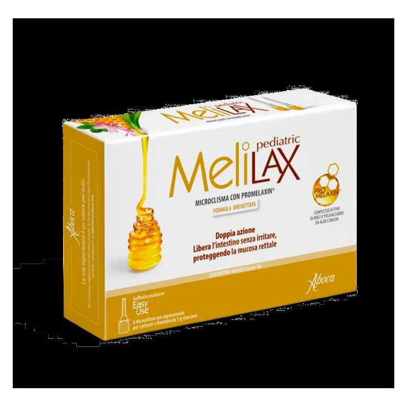 Aboca Melilax Pediatric - 6 Microclismi per Bambini