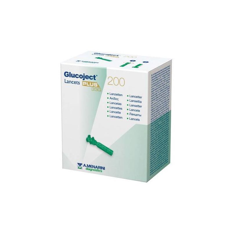 Glucoject Plus - Lancette Pungidito per Misurazione Glucosio - 200 Pezzi