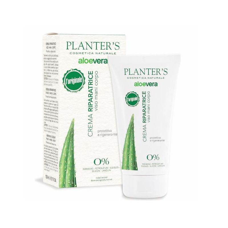 Crema Riparatrice Multiuso all'Aloe Vera di Planter‚Äôs - 150 ml, per Viso, Mani e Corpo