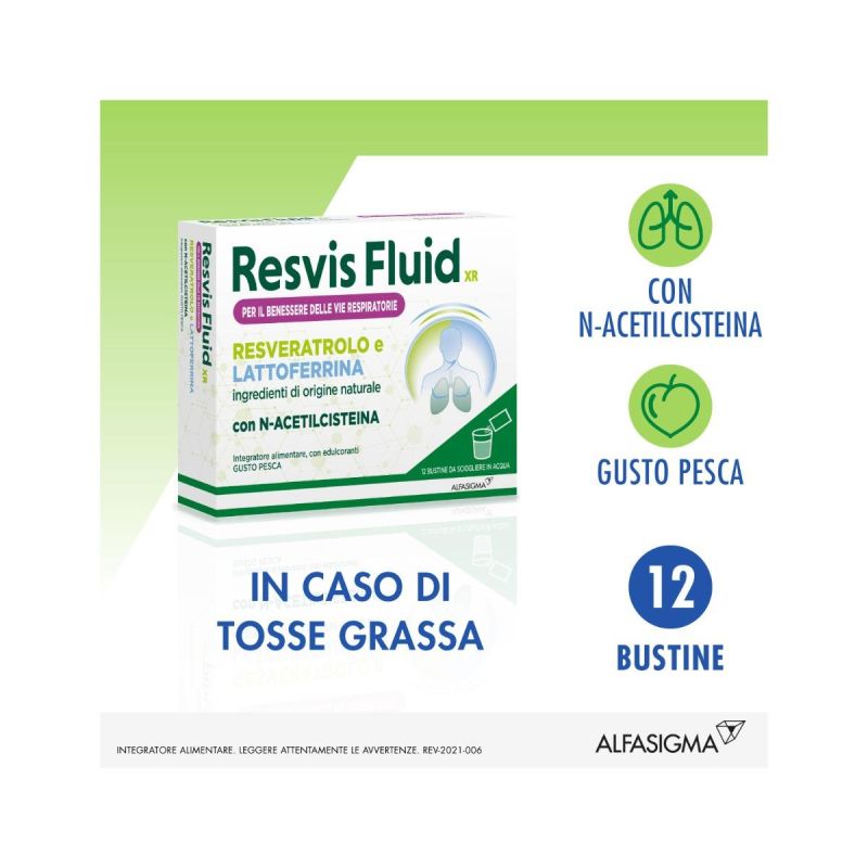 Resvis Fluid XR - Confezione da 12 Buste Effervescenti
