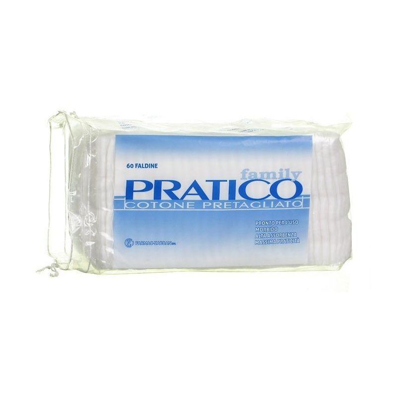 Cotone Puro Pretagliato 10x10cm - Pacco Famiglia da 60 Pezzi